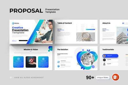 Proposal PowerPoint Presentation Template, PowerPoint-Vorlage, 11830, Business — PoweredTemplate.com