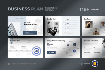 Business Plan Google Slides Template, Tema do Google Slides, 11832, Negócios — PoweredTemplate.com