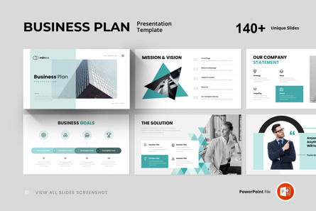 Business Plan Presentation PowerPoint Template, Plantilla de PowerPoint, 11837, Negocios — PoweredTemplate.com