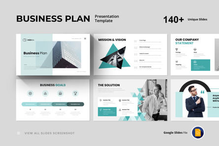 Business Plan Google Slides Template, Google幻灯片主题, 11838, 商业 — PoweredTemplate.com