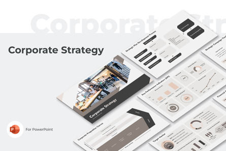 Corporate Strategy PowerPoint, Modello PowerPoint, 11839, Lavoro — PoweredTemplate.com