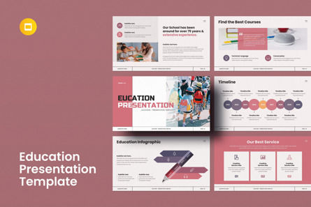 Education Presentation Template, Google幻灯片主题, 11840, 商业 — PoweredTemplate.com