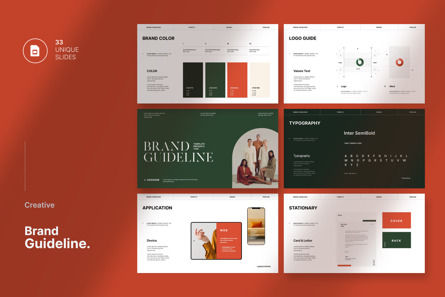 Brand Guideline Presentation, Theme Google Slides, 11841, Business — PoweredTemplate.com