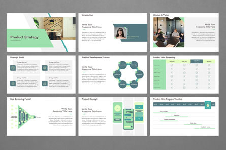 Product Strategy PowerPoint Presentation Template, Diapositiva 2, 11852, Negocios — PoweredTemplate.com