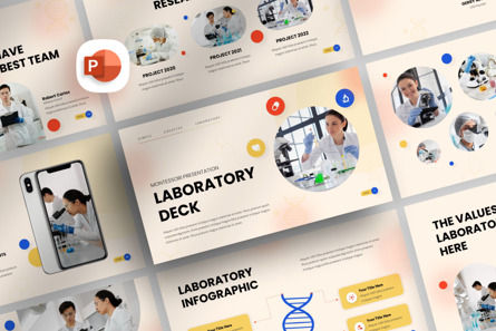 Laboratory Deck - PowerPoint Template, PowerPoint模板, 11856, 商业 — PoweredTemplate.com
