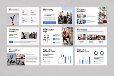 Hiyoga Presentation Template, 슬라이드 6, 11866, 건강 및 레크레이션 — PoweredTemplate.com