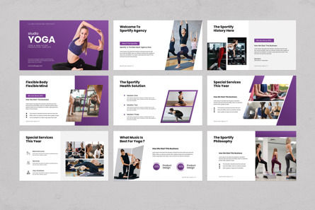 Studio Yoga Presentation Template, Slide 5, 11871, Health and Recreation — PoweredTemplate.com
