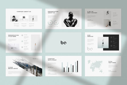 Business Powerpoint Template, PowerPoint Template, 11873, Business — PoweredTemplate.com