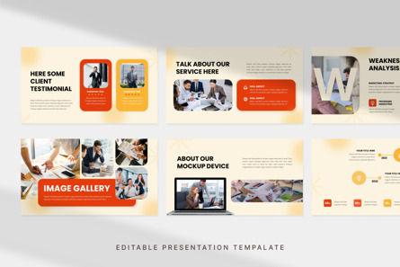 Business Consultant - PowerPoint Template, Diapositiva 2, 11876, Negocios — PoweredTemplate.com