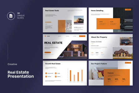 Real Estate Presentation Template, Tema do Google Slides, 11877, Negócios — PoweredTemplate.com
