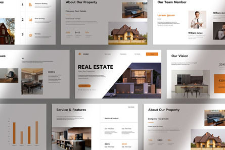 Real Estate Presentation Template, Folie 8, 11878, Business — PoweredTemplate.com