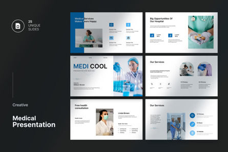 Medical Presentation Template, Tema de Google Slides, 11880, Negocios — PoweredTemplate.com