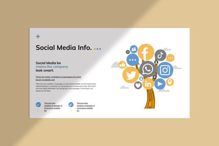 Social Media Presentation Template, Slide 2, 11881, Lavoro — PoweredTemplate.com