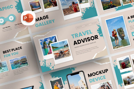 Travel Advisor - PowerPoint Template, Modello PowerPoint, 11884, Lavoro — PoweredTemplate.com