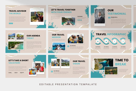 Travel Advisor - PowerPoint Template, スライド 3, 11884, ビジネス — PoweredTemplate.com