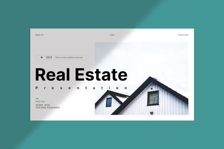 Real Estate Presentation Template, Diapositive 2, 11886, Immobilier — PoweredTemplate.com