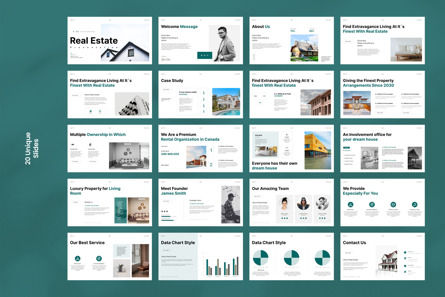 Real Estate Presentation Template, Diapositive 8, 11886, Immobilier — PoweredTemplate.com