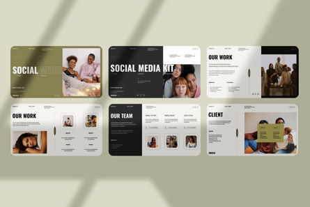 Social Media Kit, 슬라이드 2, 11889, 비즈니스 모델 — PoweredTemplate.com