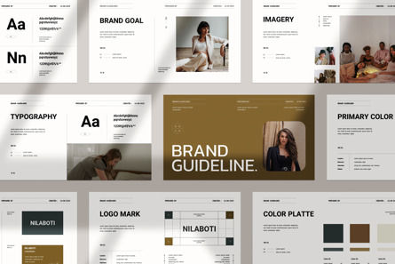 Brand Guidelines PowerPoints Presentation, PowerPoint Template, 11897, Business — PoweredTemplate.com
