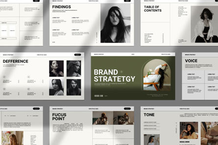 Brand Strategy Presentation Template, PowerPoint-Vorlage, 11901, Karriere/Industrie — PoweredTemplate.com