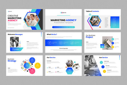 Creative Marketing Agency Google Slides Template, Diapositive 5, 11914, Business — PoweredTemplate.com