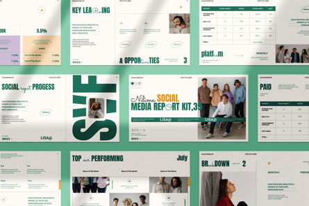 Social Media Kit Presentation, Slide 8, 11916, Bisnis — PoweredTemplate.com