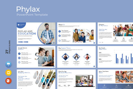 Phylax Presentation Template, PowerPoint Template, 11925, Education & Training — PoweredTemplate.com