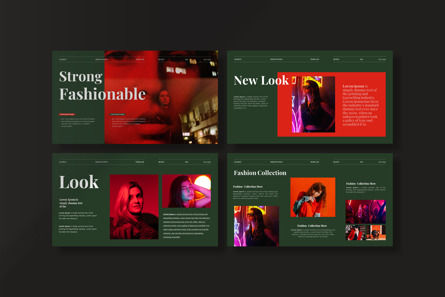 Fashion Look-Book Presentation Template, Diapositive 3, 11933, Business — PoweredTemplate.com