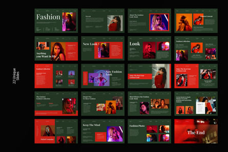 Fashion Look-Book Presentation Template, Dia 9, 11933, Bedrijf — PoweredTemplate.com