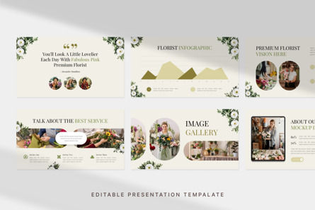 Premium Florist - PowerPoint Template, Folie 2, 11939, Landwirtschaft — PoweredTemplate.com