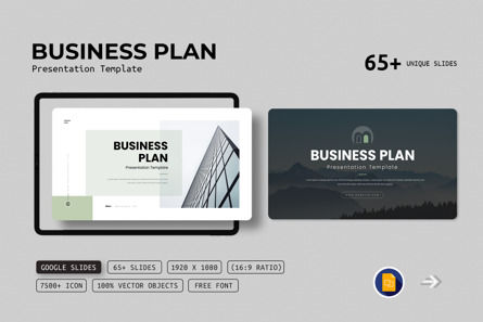 Business Plan Google Slides Presentation Template, Google 슬라이드 테마, 11942, 비즈니스 — PoweredTemplate.com