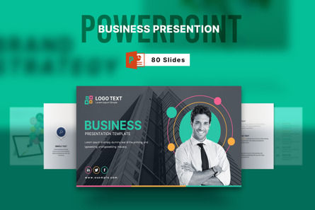 Business Presentation PowerPoint Template, PowerPoint模板, 11947, 商业 — PoweredTemplate.com
