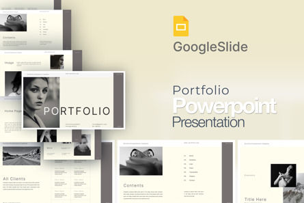 Portfolio Presentation Template, Modello PowerPoint, 11951, Lavoro — PoweredTemplate.com