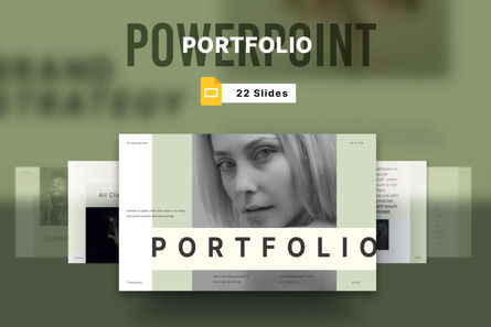 Portfolio Presentation Template, 파워 포인트 템플릿, 11955, 비즈니스 — PoweredTemplate.com