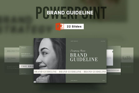 Brand Guideine Presentation Template, 파워 포인트 템플릿, 11957, 비즈니스 — PoweredTemplate.com