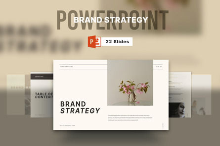 Brand Strategy Presentation Template, PowerPoint Template, 11960, Business — PoweredTemplate.com