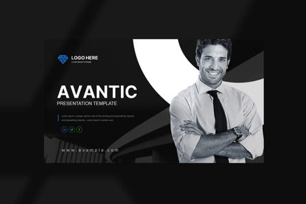 Avantic PowerPoint Presentation Template, Deslizar 6, 11961, Negócios — PoweredTemplate.com