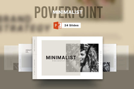 Minimalist PowerPoint Presentation Template, PowerPoint-Vorlage, 11967, Business — PoweredTemplate.com
