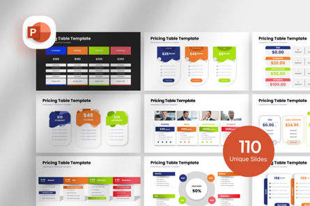 Pricing Table - PowerPoint Template, PowerPoint模板, 11984, 商业 — PoweredTemplate.com