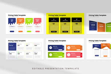 Pricing Table - PowerPoint Template, Diapositiva 2, 11984, Negocios — PoweredTemplate.com