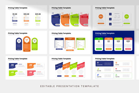 Pricing Table - PowerPoint Template, スライド 3, 11984, ビジネス — PoweredTemplate.com