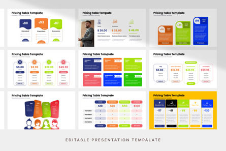 Pricing Table - PowerPoint Template, Diapositiva 4, 11984, Negocios — PoweredTemplate.com