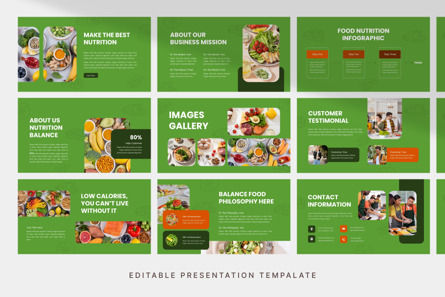 Nutrition Balance - PowerPoint Template, Diapositiva 3, 11991, Negocios — PoweredTemplate.com