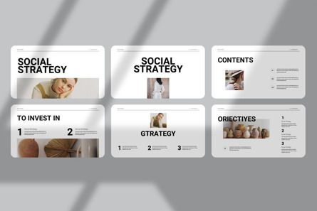 Social Strategy PowerPoint Presentation Template, Slide 2, 11996, Business — PoweredTemplate.com
