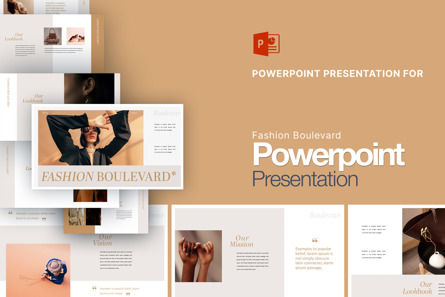 Fashion Presentation Template, Modello PowerPoint, 11997, Lavoro — PoweredTemplate.com