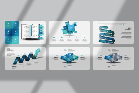 Infographic PowerPoint Templates, Diapositiva 5, 12001, Negocios — PoweredTemplate.com