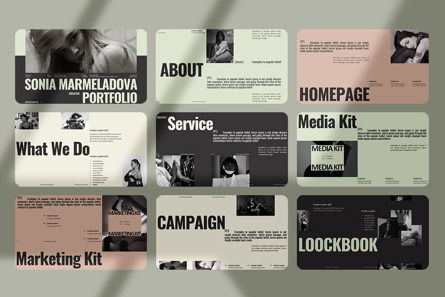 Portfolio Presentation Template, Diapositiva 2, 12004, Negocios — PoweredTemplate.com