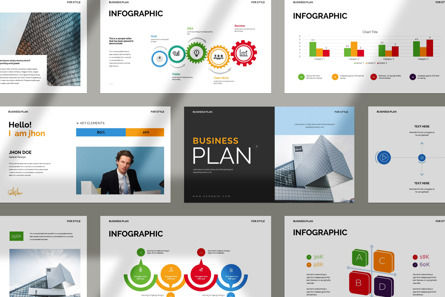 Business Plan PowerPoint Presentation, PowerPoint Template, 12007, Business — PoweredTemplate.com