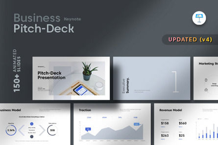 Business Pitch Deck Keynote Template, Apple基調講演テンプレート, 12021, ビジネス — PoweredTemplate.com