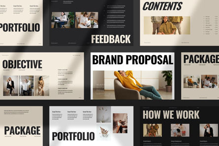 Brand Proposal Presentation Template, PowerPoint Template, 12033, Business — PoweredTemplate.com